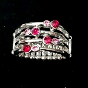 pink diamonds ring